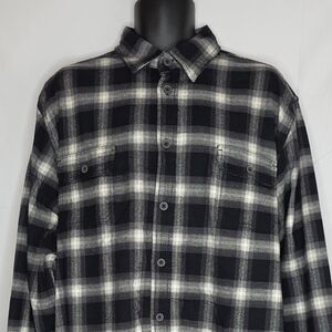 JACHS Brawny Black Plaid Flannel Shirt Size 2XL BS2998